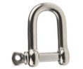 Shackle, D, Screw Pin, 750kg, Stainless Steel